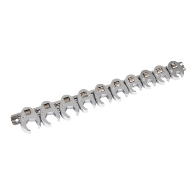 Titan 10-Piece 3/8 in. Drive Metric Flare Nut Crowsfoot Wrench Set