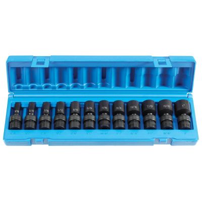 GRE1212USD image(0) - 3/8" Dr. 12 Pc. Semi Deep SAE Universal Set