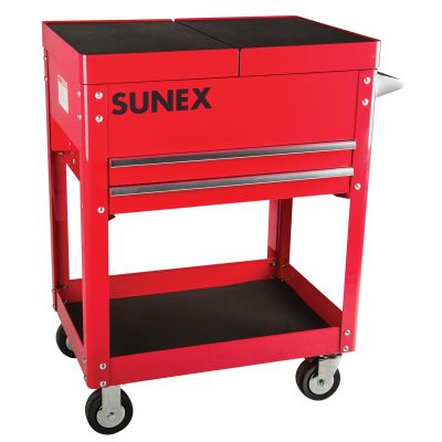 SUN8035R image(0) - Compact Slide Top Utility Cart, Red