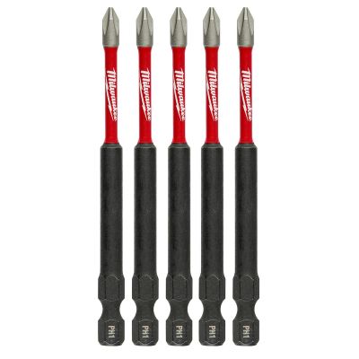 MLW48-32-4565 image(0) - #1 Phillips SHOCKWAVE™ Impact 3-1/2" Power Bits (5 pk)