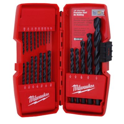 MLW48-89-2801 image(0) - THUNDERBOLT BLACK OXIDE JOBBER LENGTH 21-PC DRILL BIT SET IN CASE