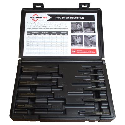 MAY37345 image(0) - 10-PC SCREW AND PIPE EXTRACTOR SET