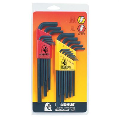 BND22199 image(0) - 22PC SAE/MET Hex L Wrench Display