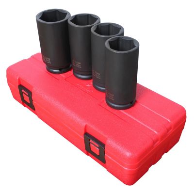 SUN2838 image(0) - SPINDLE NUT SOCKET SET 4 PC 1/2IN DR 6 POINT