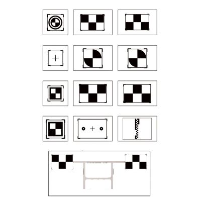 AULLDWTARGET1 image(0) - Targets and Holder for LDW Calibration