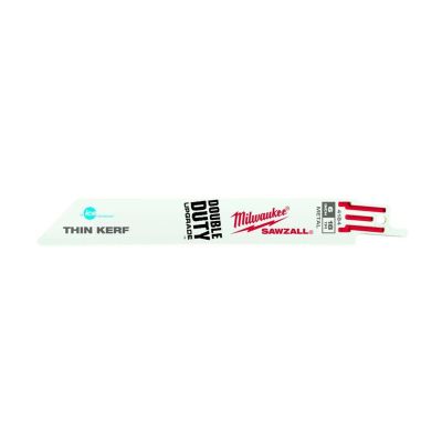 MLW48-00-4184 image(0) - 5-PK OF 6" THIN KERF ICE HARDENED SAWZALL BLADES, 18 TPI