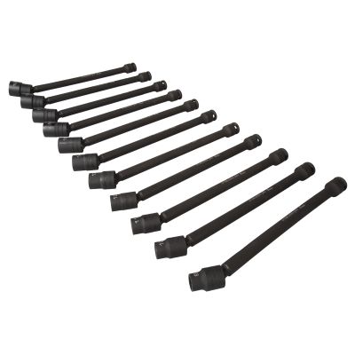 11-Piece Metric Impact Swivel Extension Socket Set
