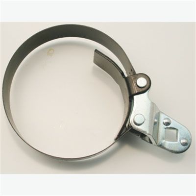 Truck Oil Filter Wrench, 1/2" Drive, 4-5/8" to 5-1/8", Extra Heavy Duty Band and Yoke