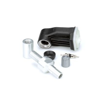 Schrader 90? Programmable EZ-sensor (Clamp-In, 314.9/315/433MHz) with Silver Straight Valve