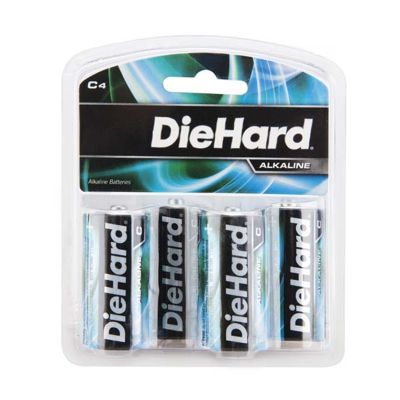Batteries 4 Pack Diehard C Alkaline