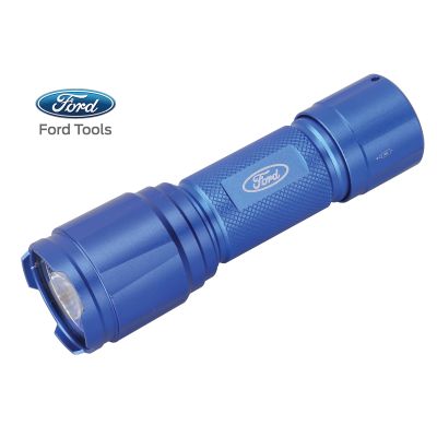 Ford Tools Aluminum LED 250 Lumens Flashlight, "AAA" Battery Operated