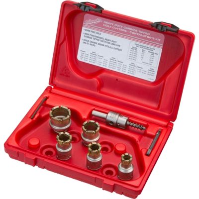 Milwaukee 7-Piece Contractor's Steel Plate Carbide Cutter Kit