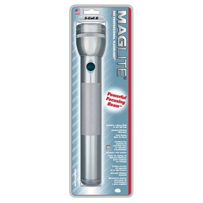 Mag Lite 3 "D" Cell Flashlight Gray