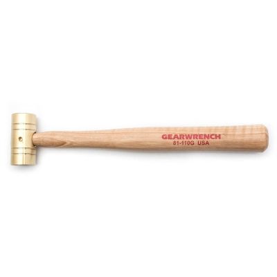 32 oz. Brass Hammer with Hickory Handle