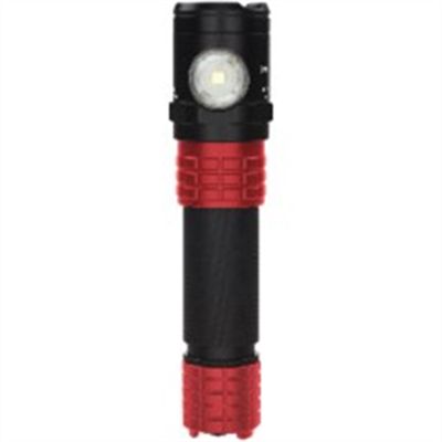 Xtreme Lumens Flashlight/Floodlight/Dual-Light w/ 900/500/250 Lumens, Red/Black