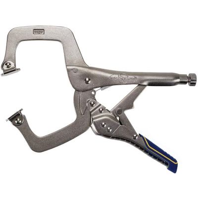 IRWIN VISE-GRIP Welding Pliers, Fast Release, C-Clamp with Swivel Pads, 11-Inch (IRHT82586)