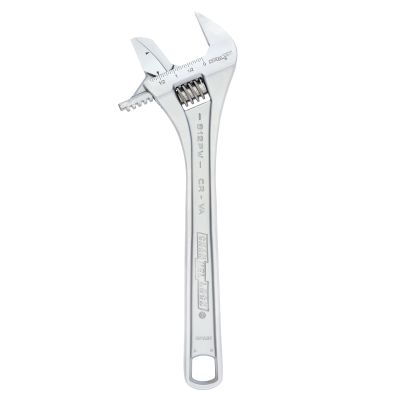 CHANNELLOCK 12 in. Reversible Jaw Adjustable Wrench Chrome