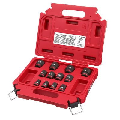 12PCSHOCKWAVE Impact Duty? 3/8" Drive SAE Standard 6 Point Socket Set