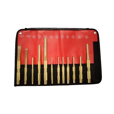 Mayhew 12-Piece Brass Punch and Scraper (Metric) Set