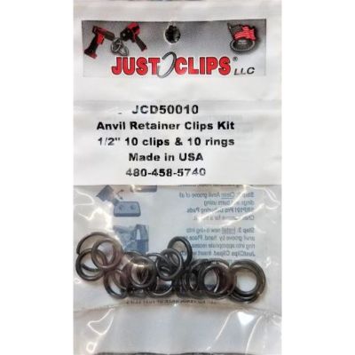 Anvil Retainer Clips Kit, 1/2 in. Clip & O-Ring Kit (10 pk.)
