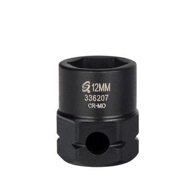 Sunex Tools 3/8 in. Drive 6-Point Low Profile Impact Socket w/ Hex Shank, 12 mm