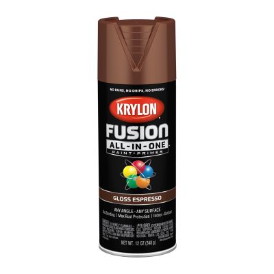 Krylon Fusion All-In-One Paint + Primer, Gloss Espresso