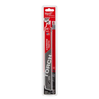 Milwaukee Sawzall The TORCH Blade 5 Pack  with Carbide Teeth 7T 9 in. Long
