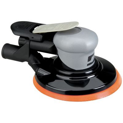 Dynabrade 6 in. Central Vac Dynorbital Silver Supreme Sander - 3/16 in. Diameter Orbit