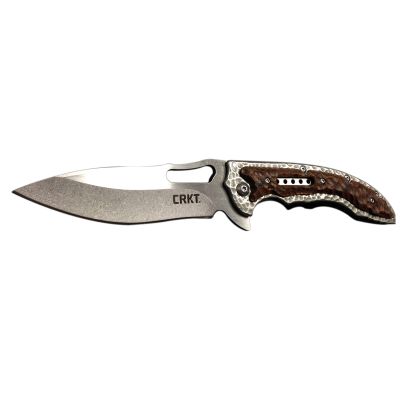 CRKT Limited Edition Fossil Folding Knife With Stone Wash Blade Finish