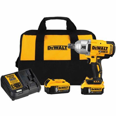 DeWalt 20V MAX XR Brushless High Torque 3/4 in. Drive Impact Wrench w/ Hog Ring Retention Pin Anvil