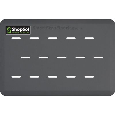 LDS Anti-Fatigue Mat Supreme Pro 3 ft. x 2 ft., Gray, 32LOTGR