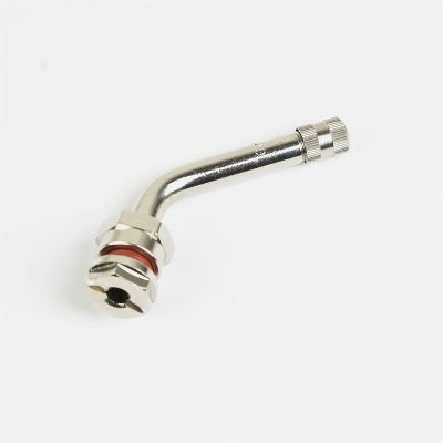 Nickel Plated Grommet Seal Valve 0.78" Height, 2.13" Length, 0.389" Valve Hole, 60 Angle