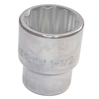 1-1/2 in. x 1 in. Drive Fractional SAE 12-Point Standard Socket (EA)