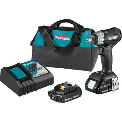 Makita 18V LXT Li-Ion 2.0 Ah Sub-Compact Brushless Cordless 1/2 in. Square Drive Impact Wrench Kit