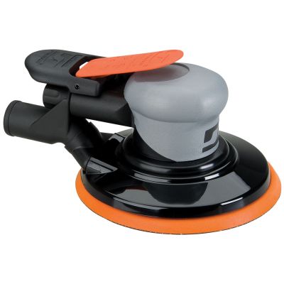 Dynabrade 6 in. Central Vacuum Silver Supreme Orbital Sander - 3/8 in. Diameter Otbit
