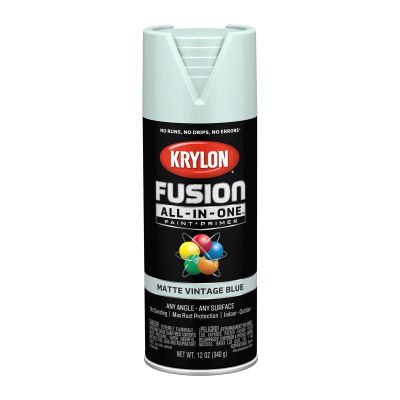 Krylon Fusion All-In-One Paint + Primer, Matte Vintage Blue
