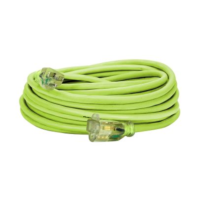 Flexzilla Pro Extension Cord, 14/3 AWG SJTW, 50', Outdoor, Lighted Plug