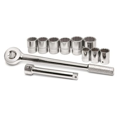 11 pc. 3/4" Drive 12-Point Std Fract SAE Socket Set
