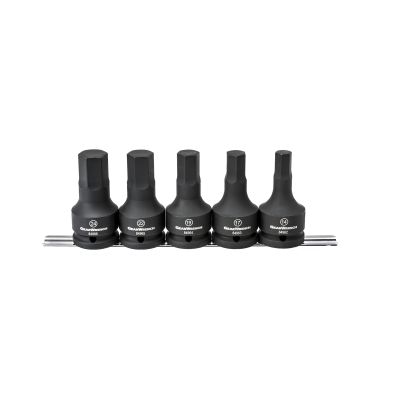 5 Pc. 3/4" Drive Metric Hex Impact Bit Socket Set
