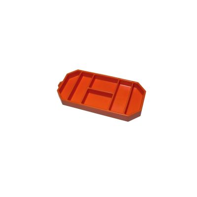 Grypmat Flexible Non-slip Tool Tray, Small, Bright Orange
