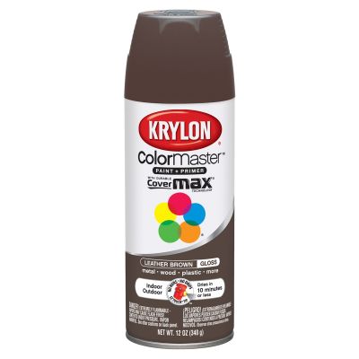 Krylon Colormaster Paint; Leather Brown; 12 oz. Aerosol