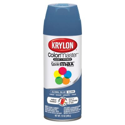 Krylon Colormaster Paint; Global Blue; 12 oz. Aerosol