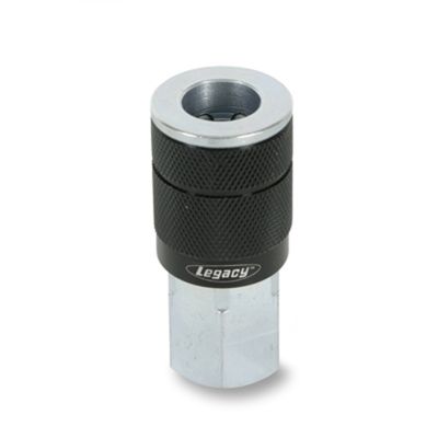 ColorConnex Type G, 3/8" Black Coupler, 3/8" FNPT