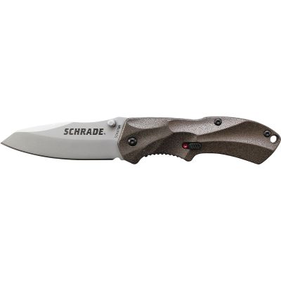Schrade M.A.G.I.C. Assisted Opening Liner Lock Folding Knife Clip Point Blade Aluminum Handle