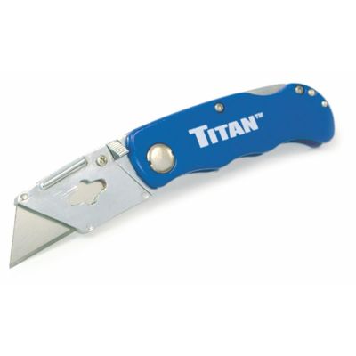TIT11018 image(0) - BLUE FOLDING POCKET UTILITY KNIFE
