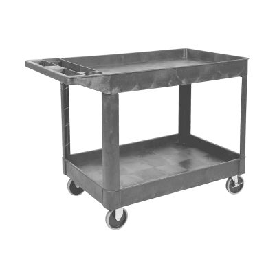 Luxor Heavy-Duty Two Shelf Utility Cart