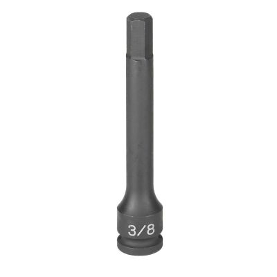 GRE19084M image(0) - SOC 8MM 3/8D IMP HEX LG MALE BLK