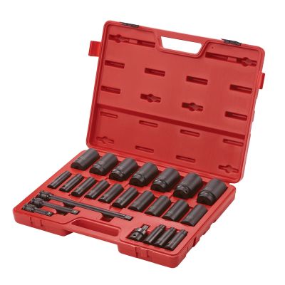Sunex Tools 24-Piece 1/2 in. Fractional SAE Fractional Drive Deep Impact Socket Set