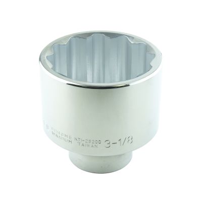 3-1/8 in. x 1 in. Drive 12-Point Chrome Socket (EA)