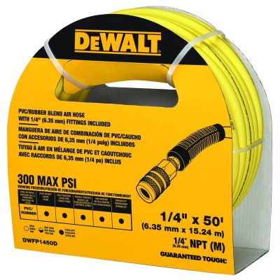 DeWalt 1/4 in. x 50 ft. Premium Hybrid Polymer Blend Air Hose